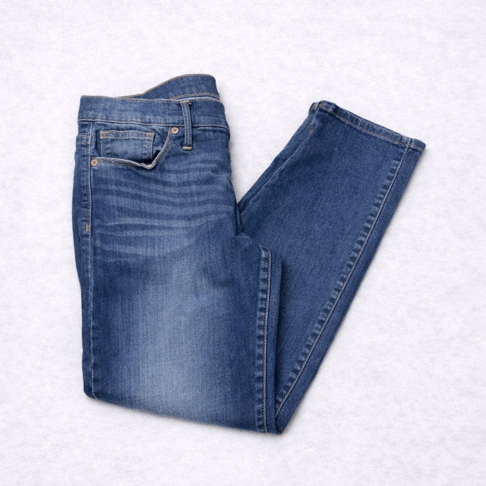 Madewell Womens Skinny Jeans Size 31 Blue Denim Ankle Zip Stretch